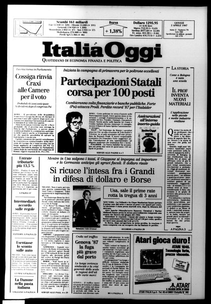 Italia oggi : quotidiano di economia finanza e politica